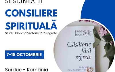 Sesiune din cadrul Institutului Precept România – Căsătorie fără regrete