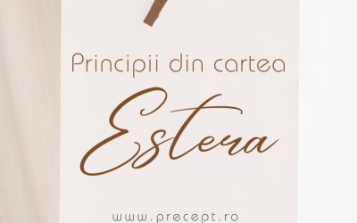 Principii din cartea Estera – Mia Oglice